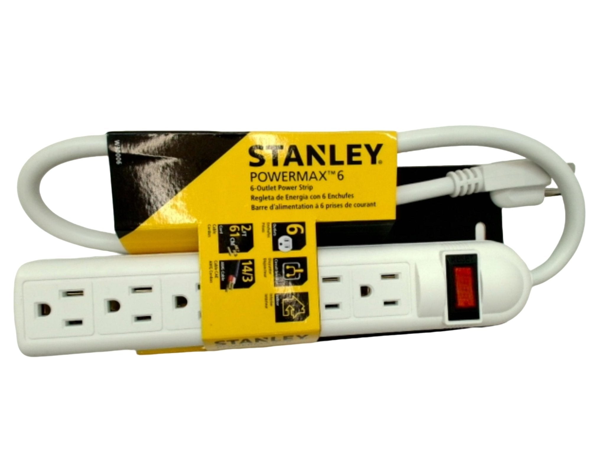 Power strip 6 outlet Stanley powermax - Brantford Surplus