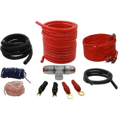 Car Amplifier Wiring Kit 4 AWG 1500W - Brantford Surplus