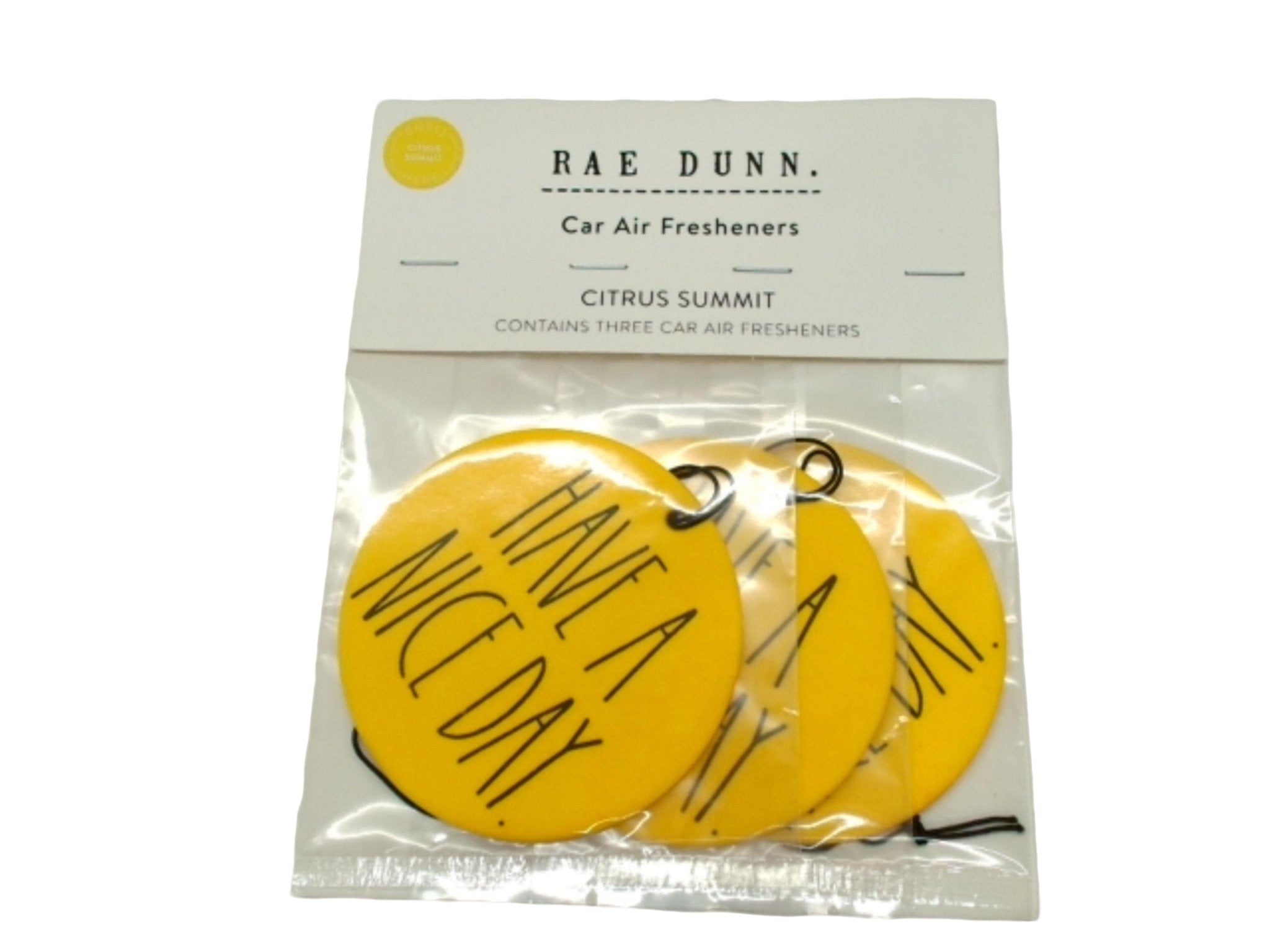 Rae Dunn Citrus Car Air Fresheners - 3 - Pack Fragrance - Brantford Surplus