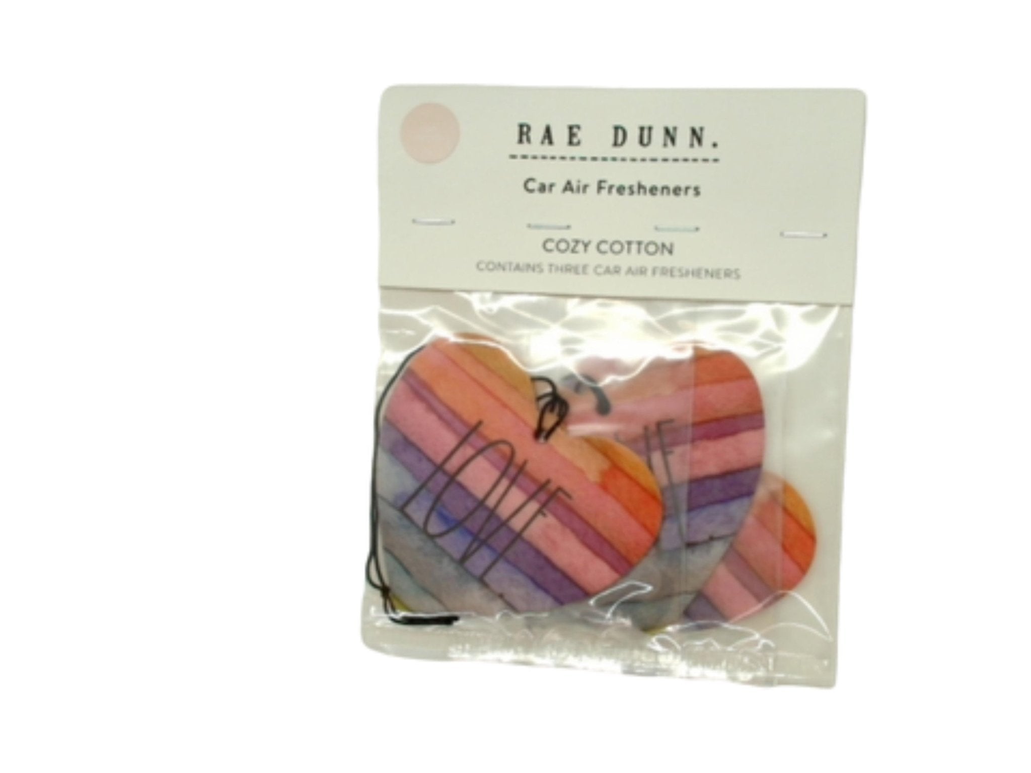 Rae Dunn Cozy Cotton Car Air Fresheners 3 - Pack - Brantford Surplus