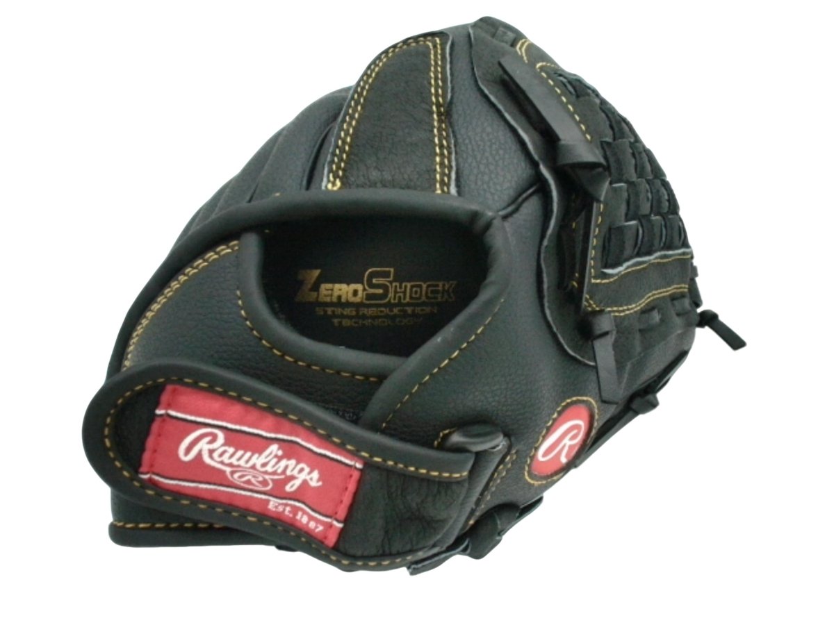 Rawlings Black Baseball Glove - Premium Leather Mitt - Brantford Surplus