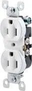 Receptacle Duplex 15A White - Brantford Surplus