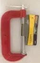 Red 6 - Inch C - Clamp Tool - Brantford Surplus