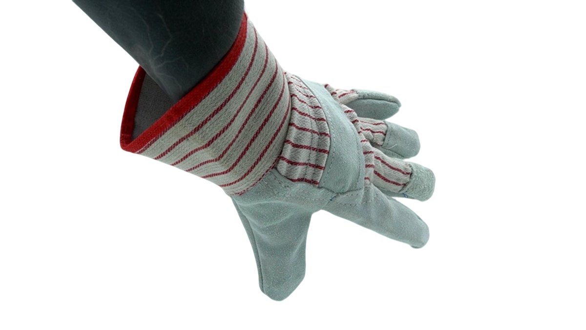 Red Gumti Single Palm Leather Work Glove - Durable Safety - Brantford Surplus