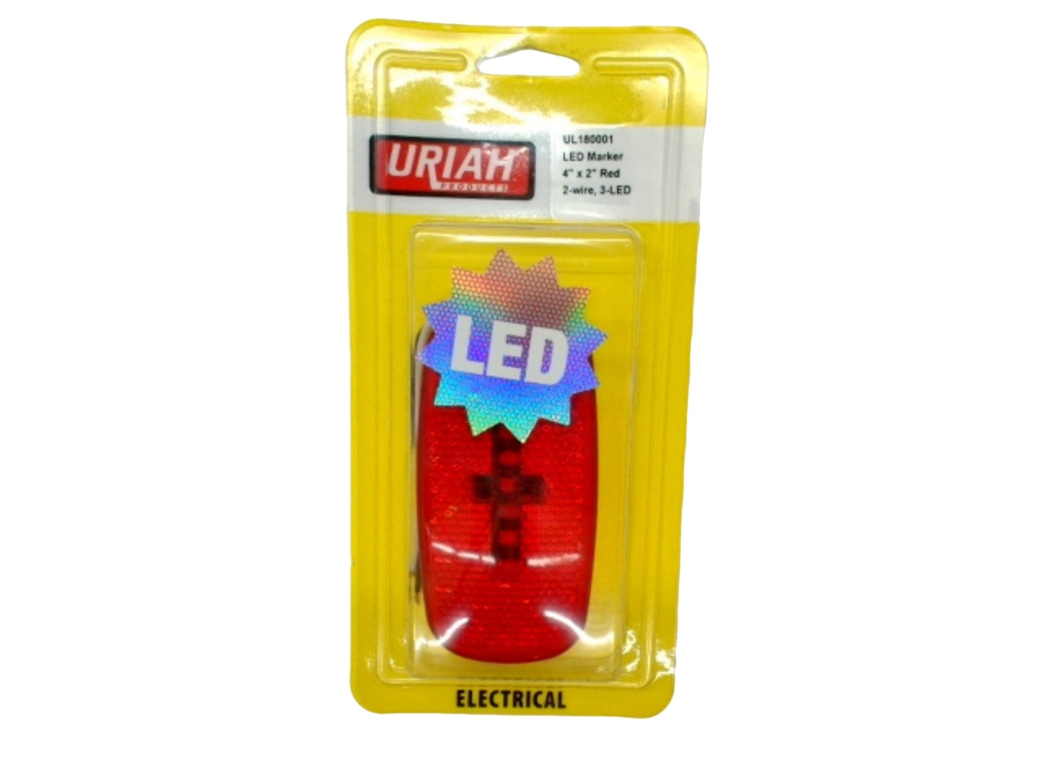 Red LED Marker Light 4"x2" 2 - Wire Uriah - Brantford Surplus