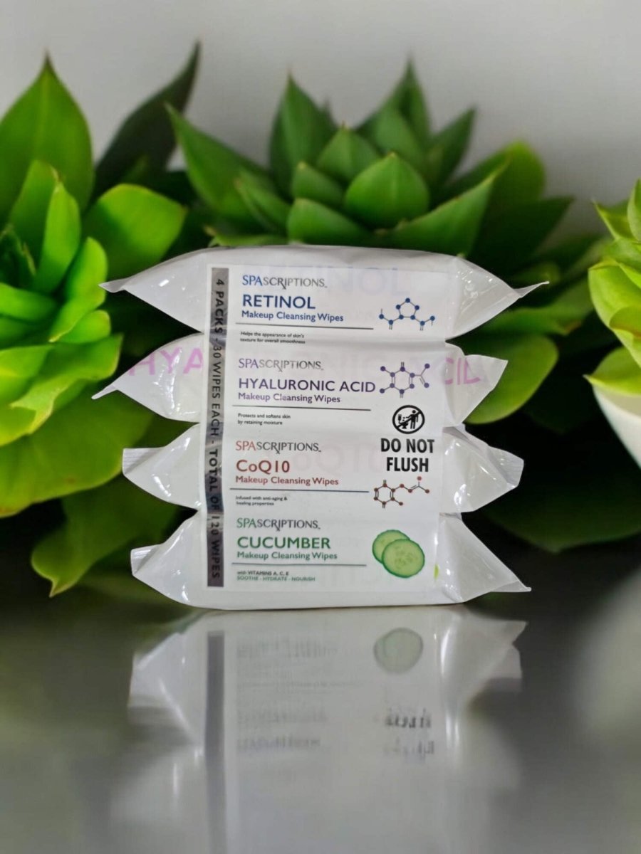 Retinol Makeup Remover Wipes - 120ct Spascriptions - Brantford Surplus
