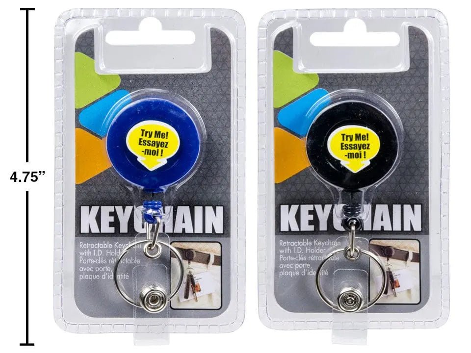 Retractable Keychain with ID Holder - Brantford Surplus