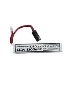 RHAM Power Battery - LiPo 11.1V 1100mAh 20c Stick Style - Brantford Surplus