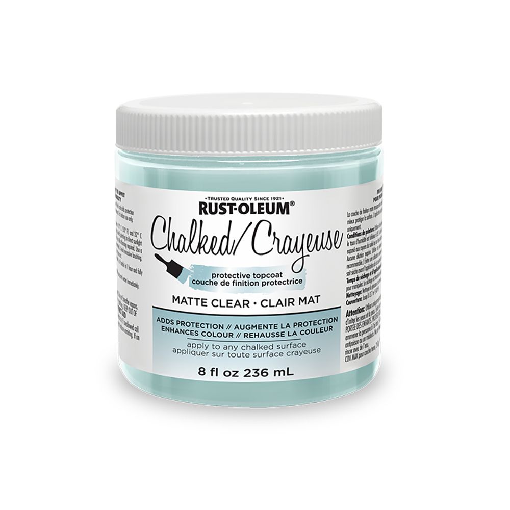 Rust - Oleum Chalked Matte Clear Protective Topcoat 236mL - Brantford Surplus