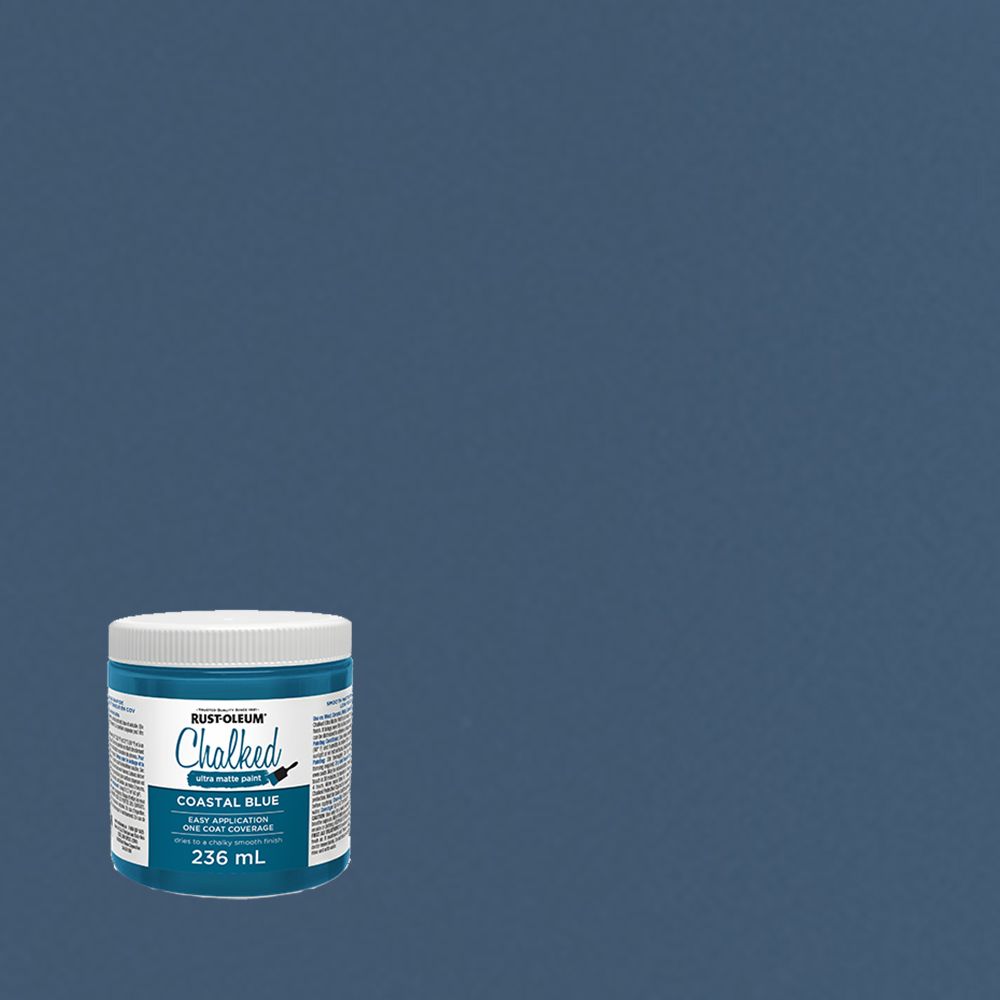 Rust - Oleum Coastal Blue Chalked Ultra Matte Paint 236mL - Brantford Surplus