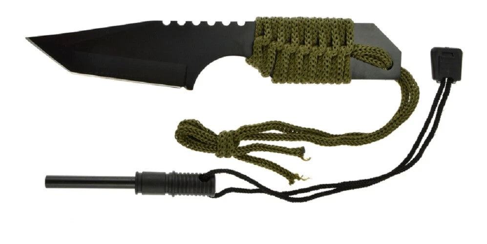 Sona - Hunting Knife w/ Fire Starter & Whistle