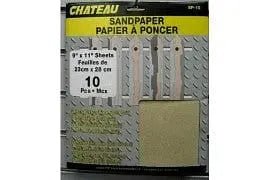 Sandpaper 10 pcs Assorted - Brantford Surplus