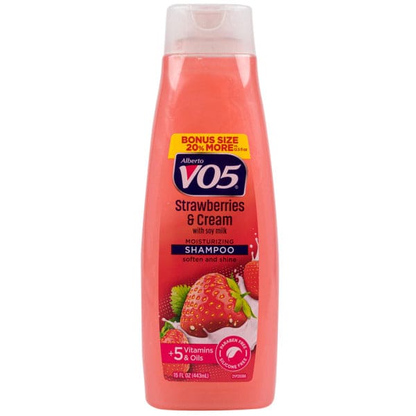 Shampoo 443ml Strawberries & Cream Moisturizing Made In Canada Alberto V05 - Brantford Surplus