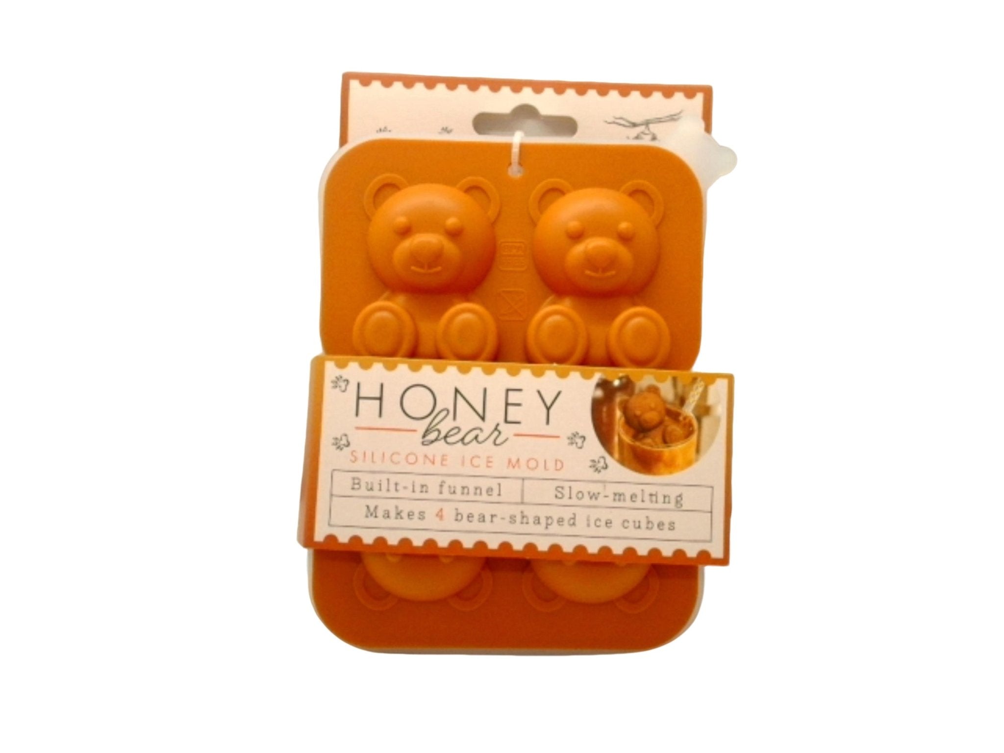 Silicone Honey Bear Ice Mold with Funnel - Brantford Surplus