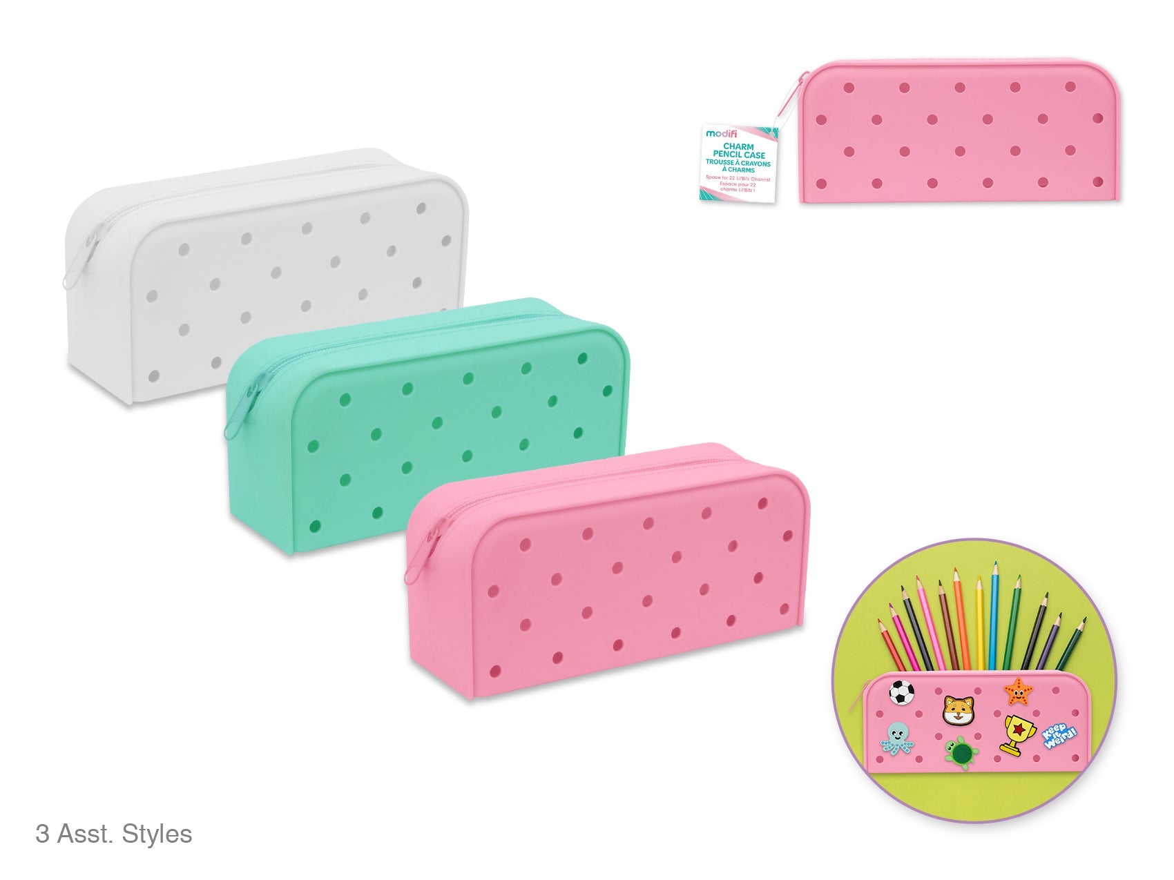 Silicone Pencil Case - Modifi Charms - Brantford Surplus