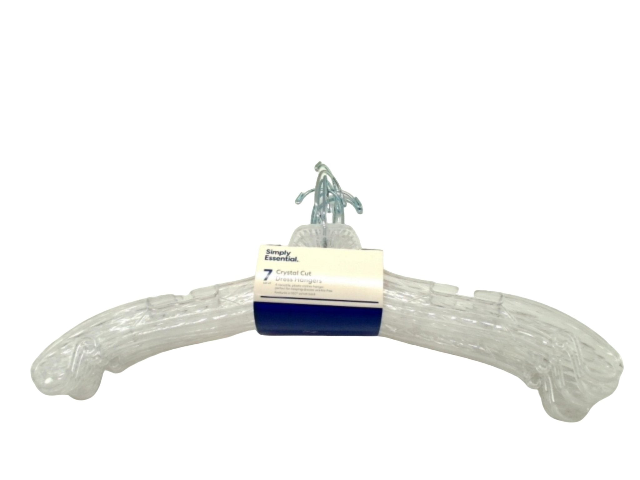 Simply Essential Clear Plastic Dress Hangers 7 - Pack - Brantford Surplus