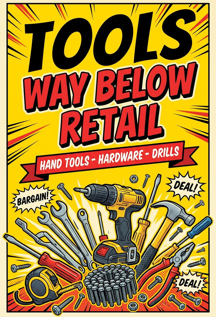Tools way below retail - slide mobile