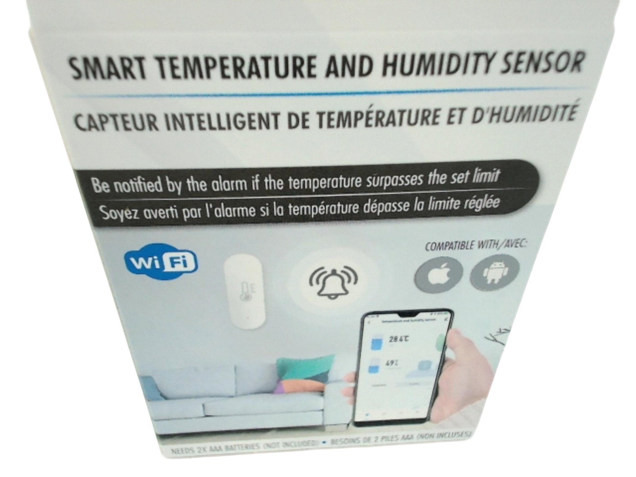 Smart WiFi Temperature Sensor - CM Homeware Humidity Monitor - Brantford Surplus
