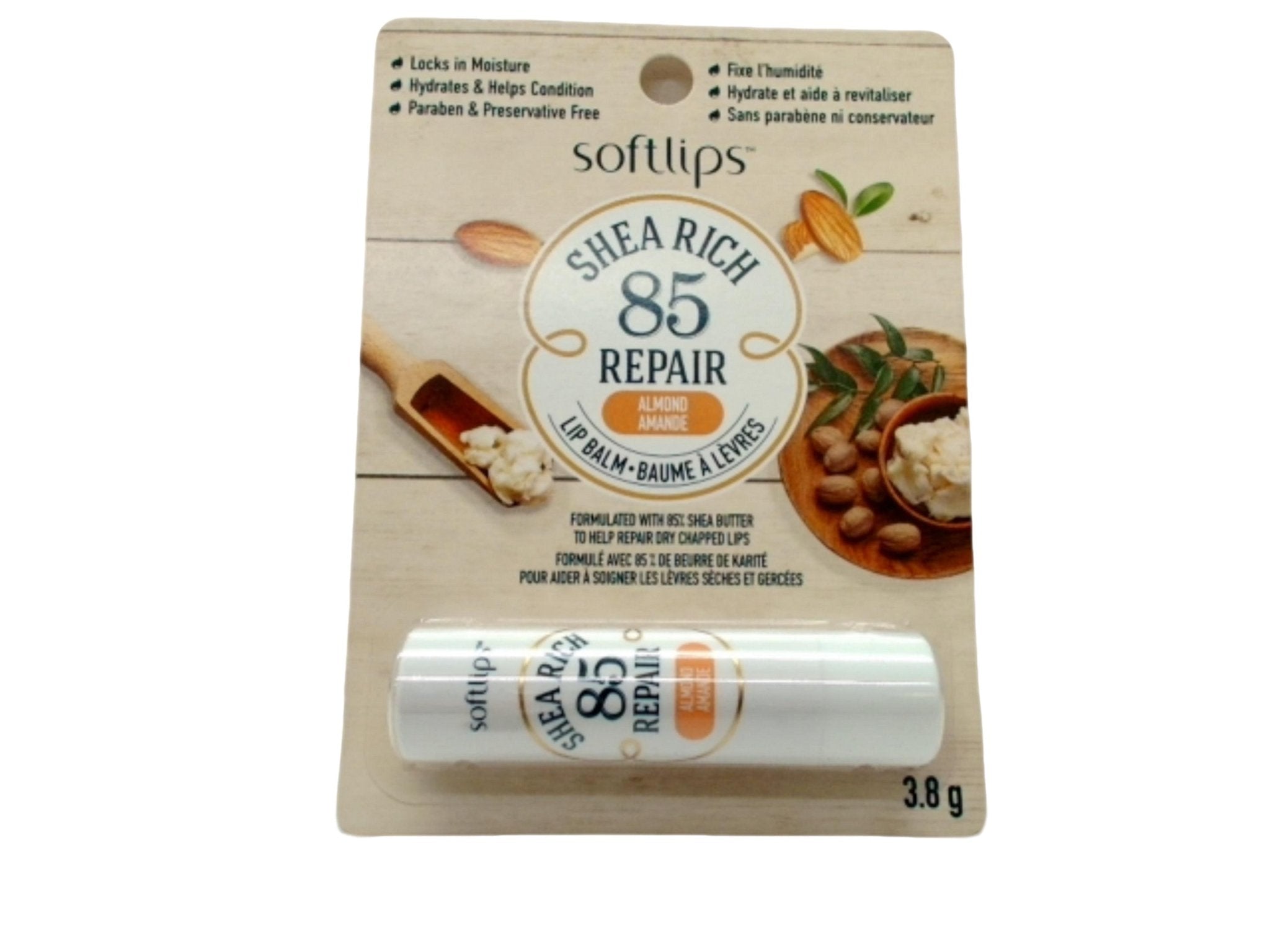 Softlips Shea Almond Lip Balm - Moisturizing Repair Stick - Brantford Surplus