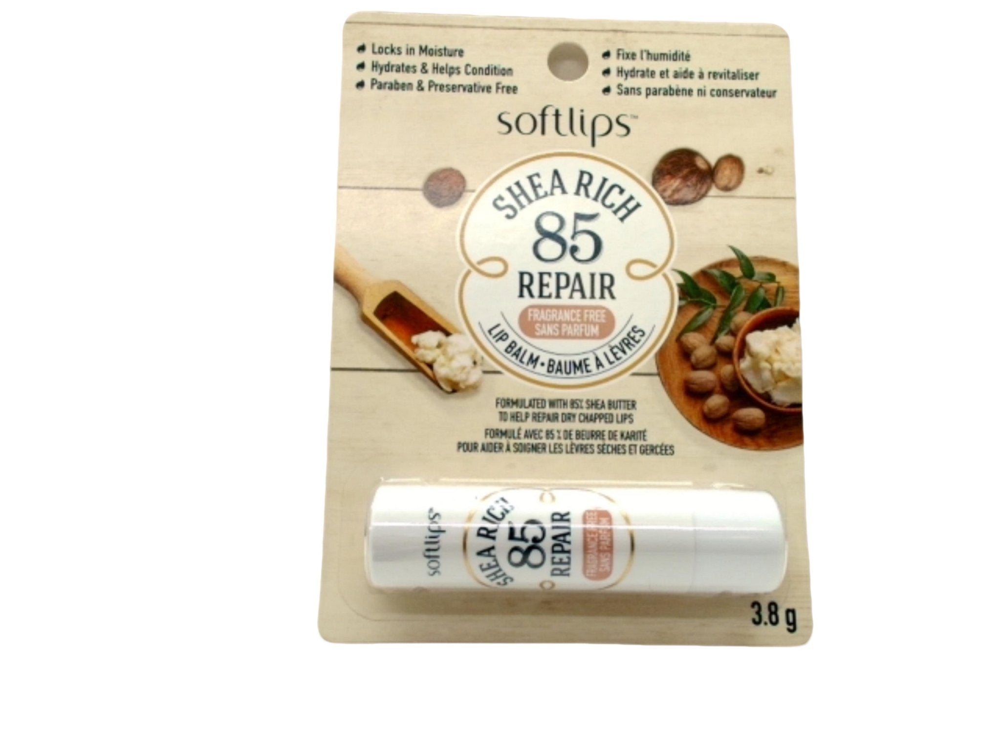 Softlips Shea Lip Balm - Fragrance - Free Repair Moisturizer - Brantford Surplus