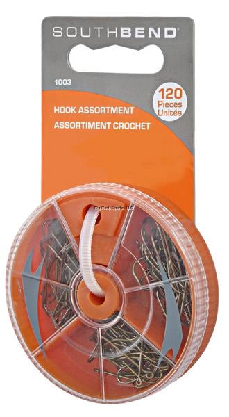 Southbend Fishing Hook Set 120pc with Case Assortment - Brantford Surplus