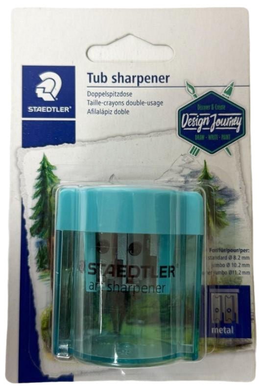 Staedtler Double Hole Sharpener - Durable Metal Blade - Brantford Surplus