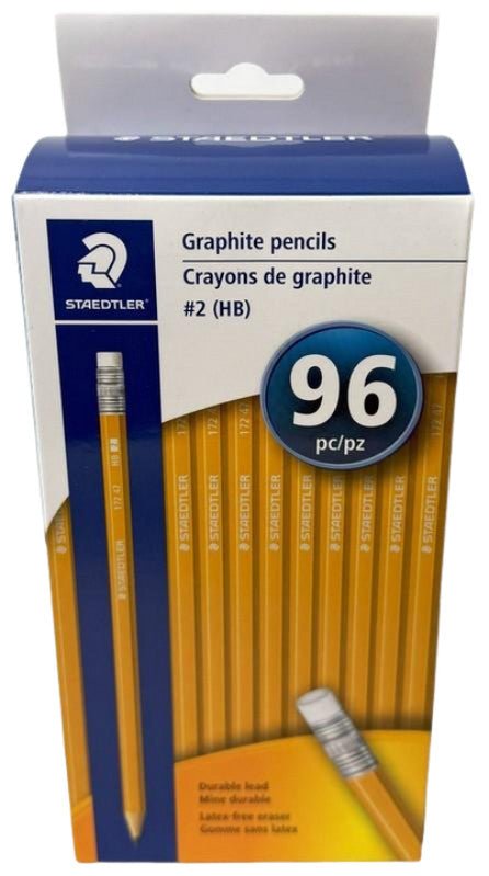 Staedtler HB 2 Pencils Bulk 96 Pack - Brantford Surplus