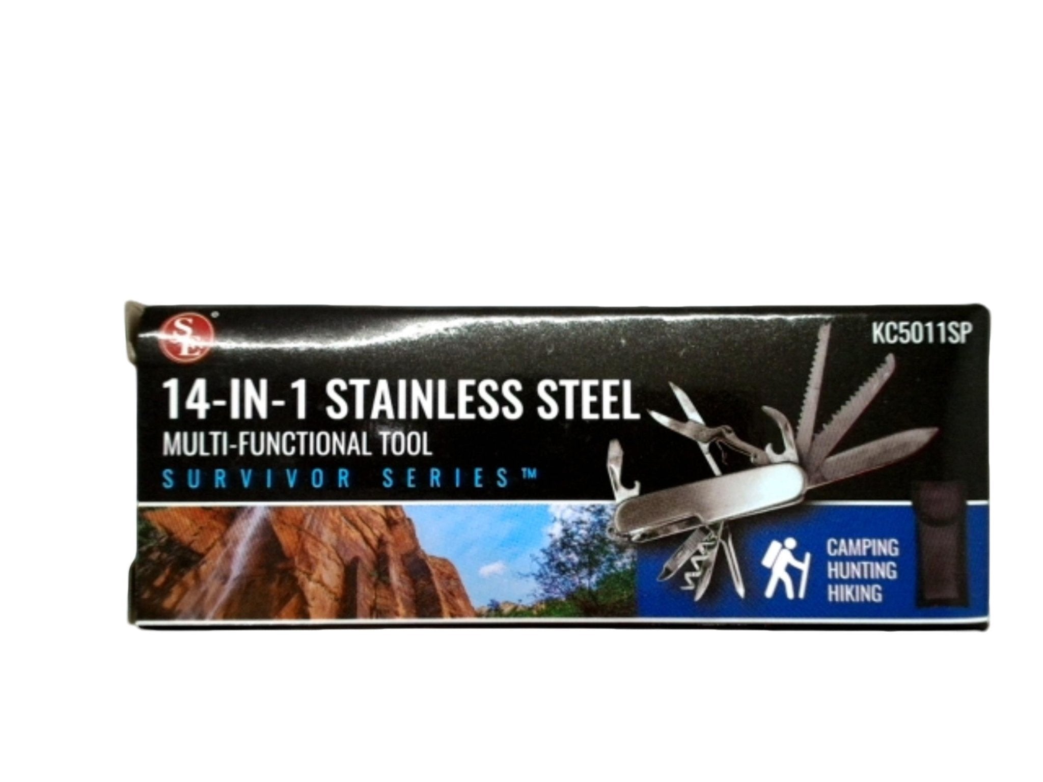 Stainless Steel Multi Tool - 14 - in - 1 Pocket Survival Gadget - Brantford Surplus