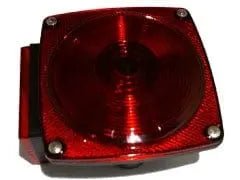 Stop/Turn/Signal Light 4.5"x4.5" Square Red (without plate light) - Brantford Surplus
