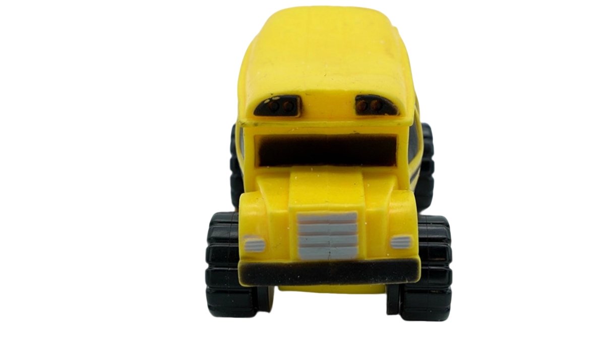 Stretch School Bus Toy - Sand Filled Stress Relief Ricochet - Brantford Surplus