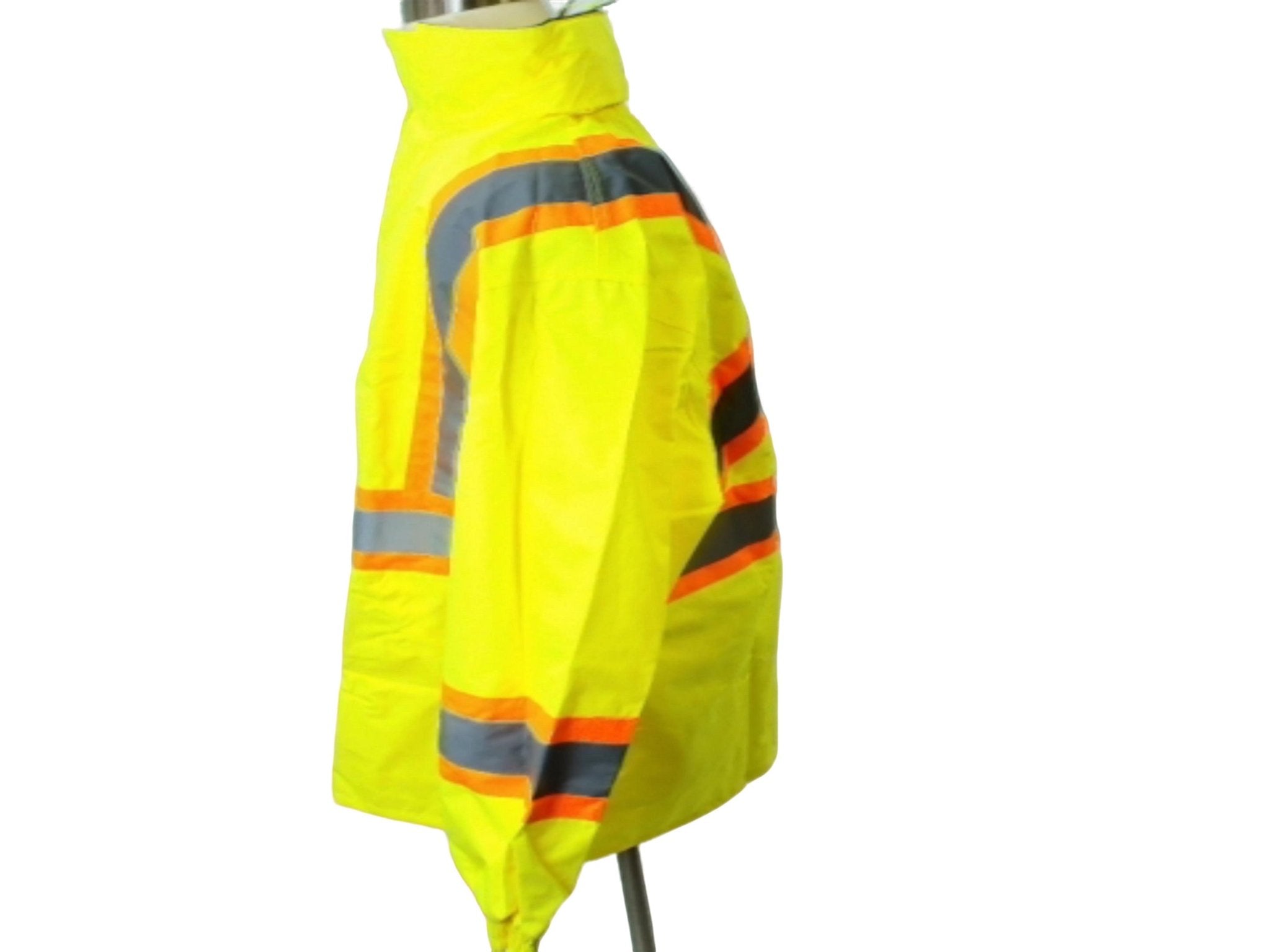 Sturrdi Hi - Vis Waterproof Safety Rain Jacket - Yellow Large - Brantford Surplus