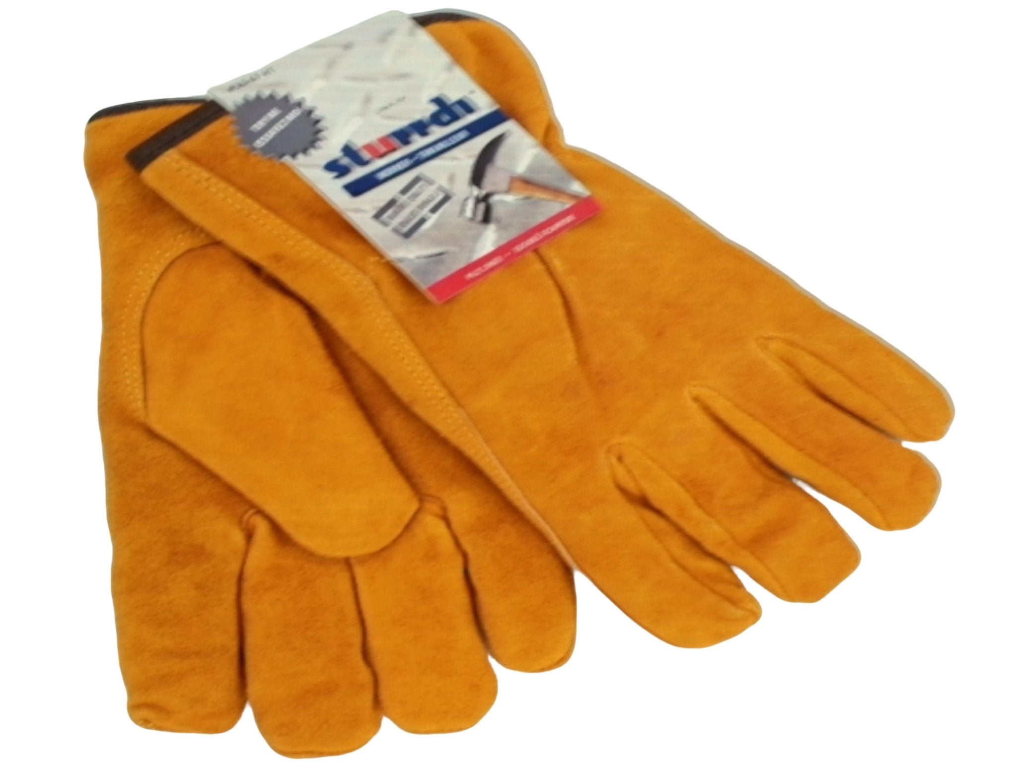 Sturrdi Split Leather Work Gloves - Pile Lined Safety Gloves - Brantford Surplus