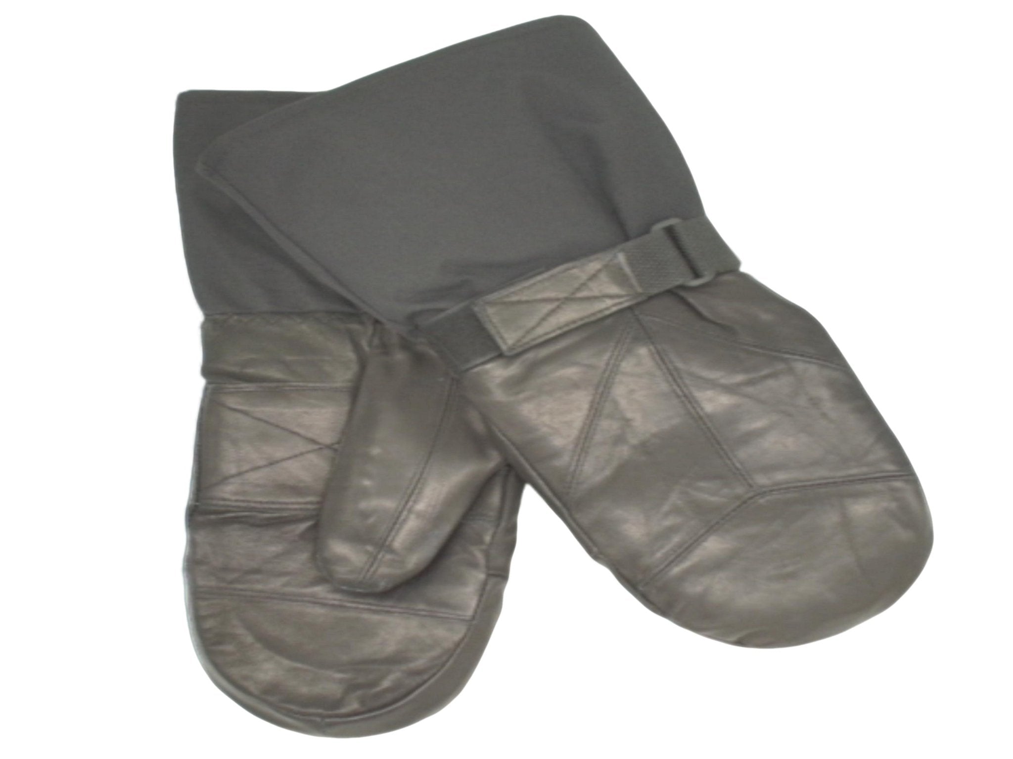 Sturrdi XL Black Leather Snowmobile Mitts with Removable Liner - Brantford Surplus