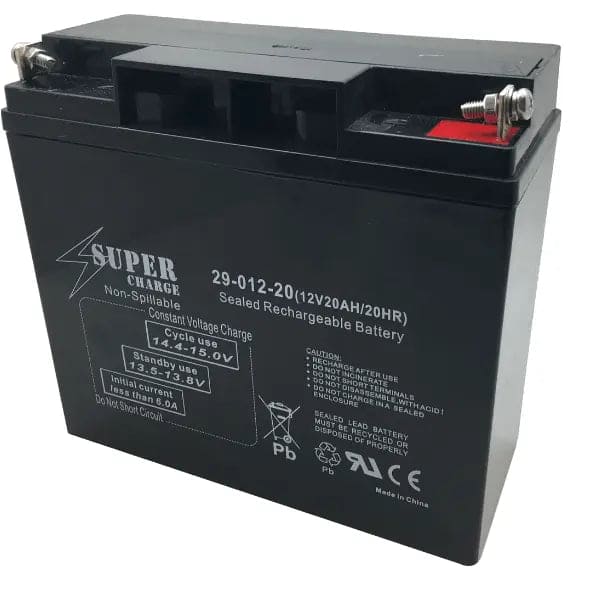 Super Charge 12V 20AH Rechargeable Battery - Brantford Surplus
