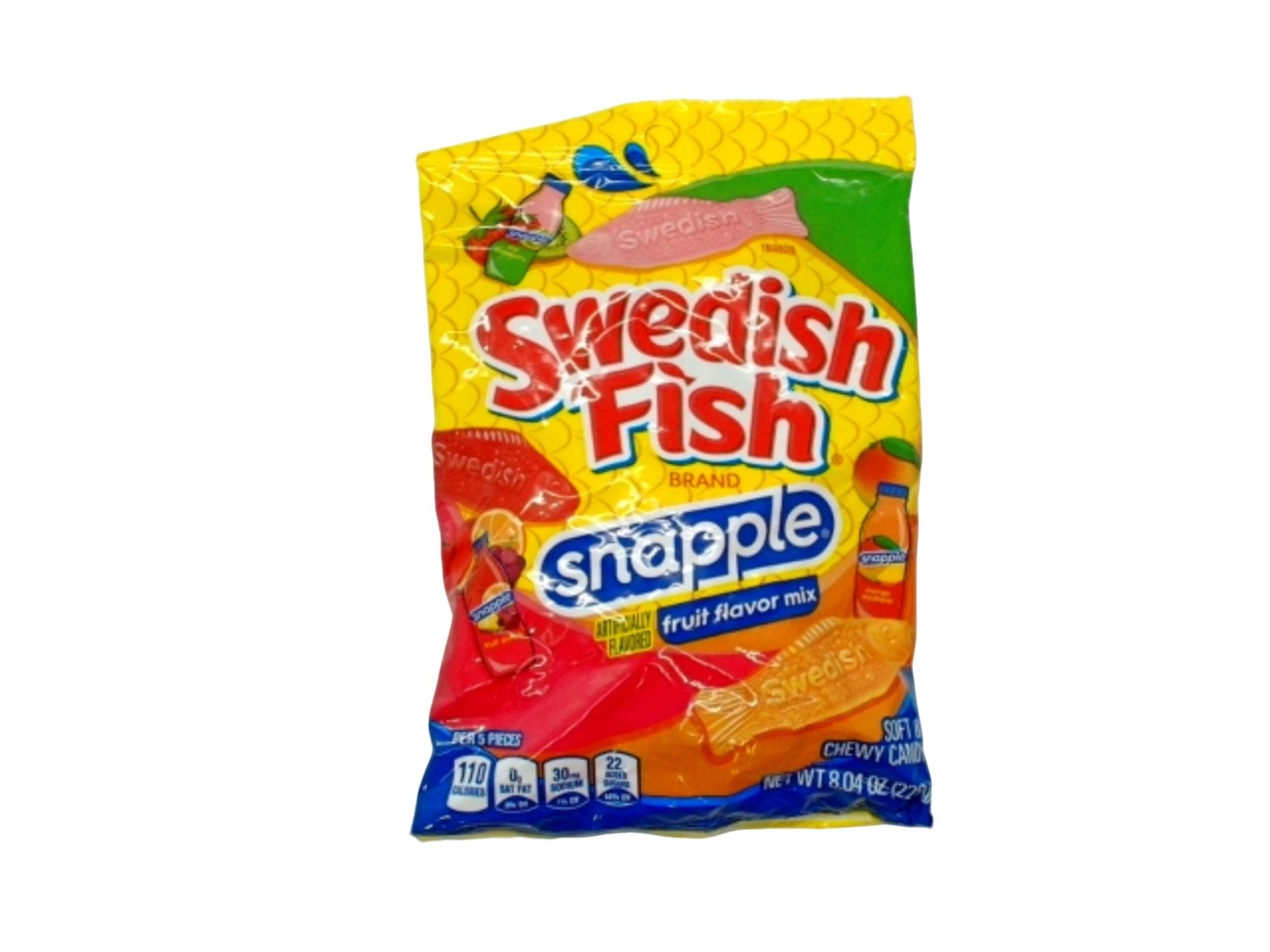 Swedish Fish Snapple Fruit Mix 228g - Tangy Candy - Brantford Surplus