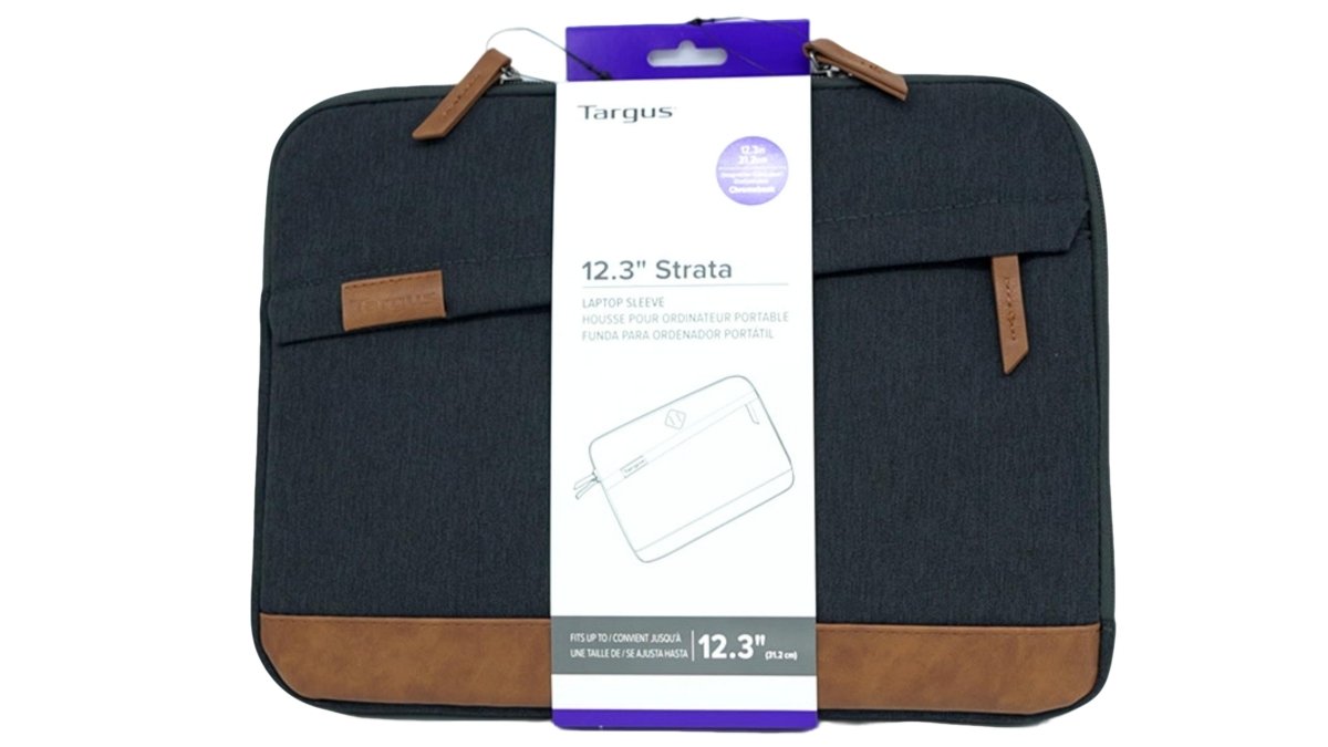 Targus 12.3" Laptop Sleeve Case - Grey Brown - Brantford Surplus