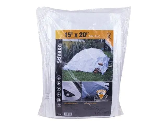 Tarpaulin 15x20 feet milky white - Brantford Surplus