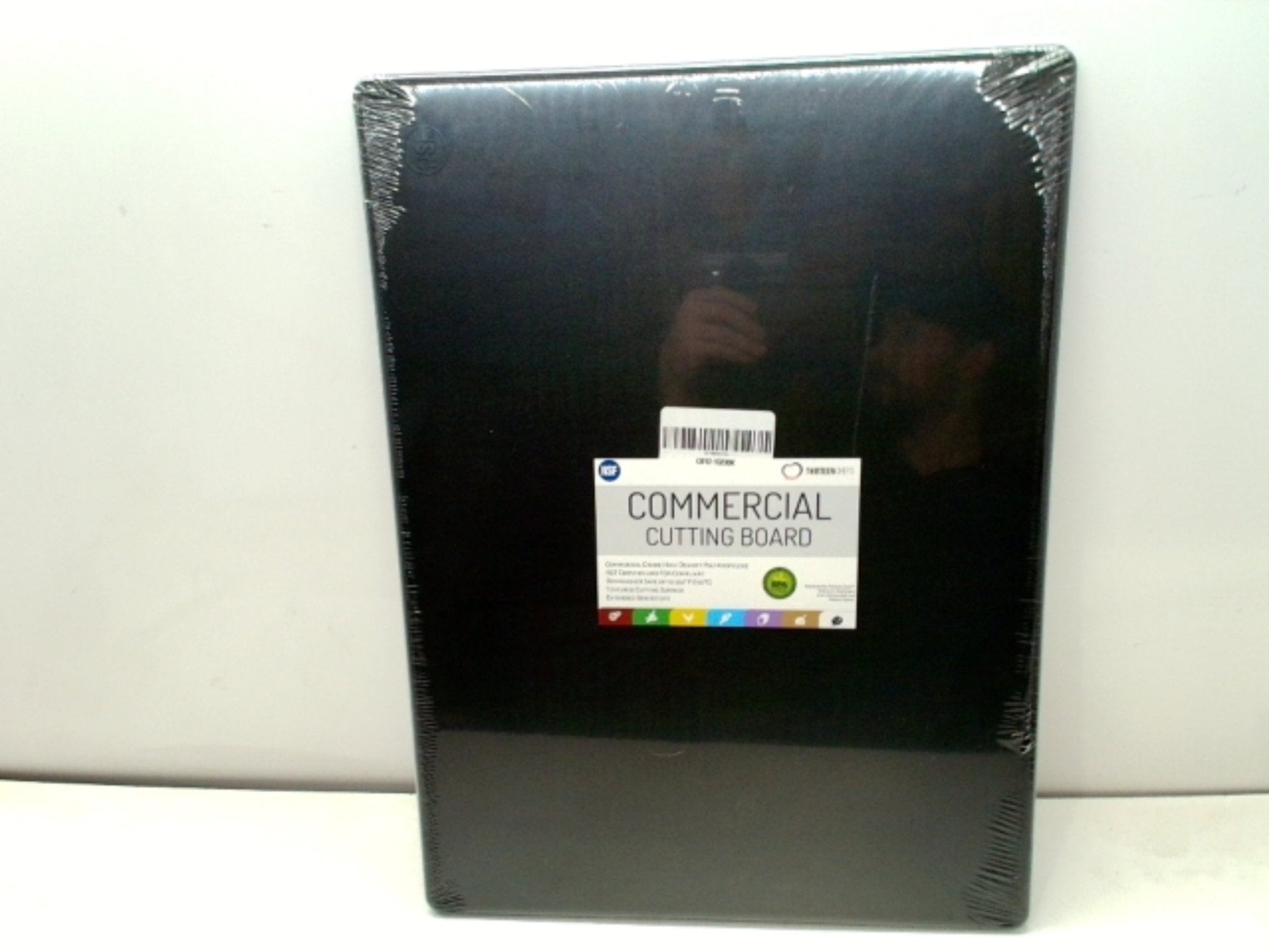 Thirteen Chefs Large Black HDPE Cutting Board 20x15 - Brantford Surplus