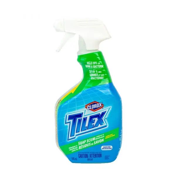 TILEX DISINFECTING SPRAY 946ML SOAP SCUM BLEACH - FREE LEMON - Brantford Surplus