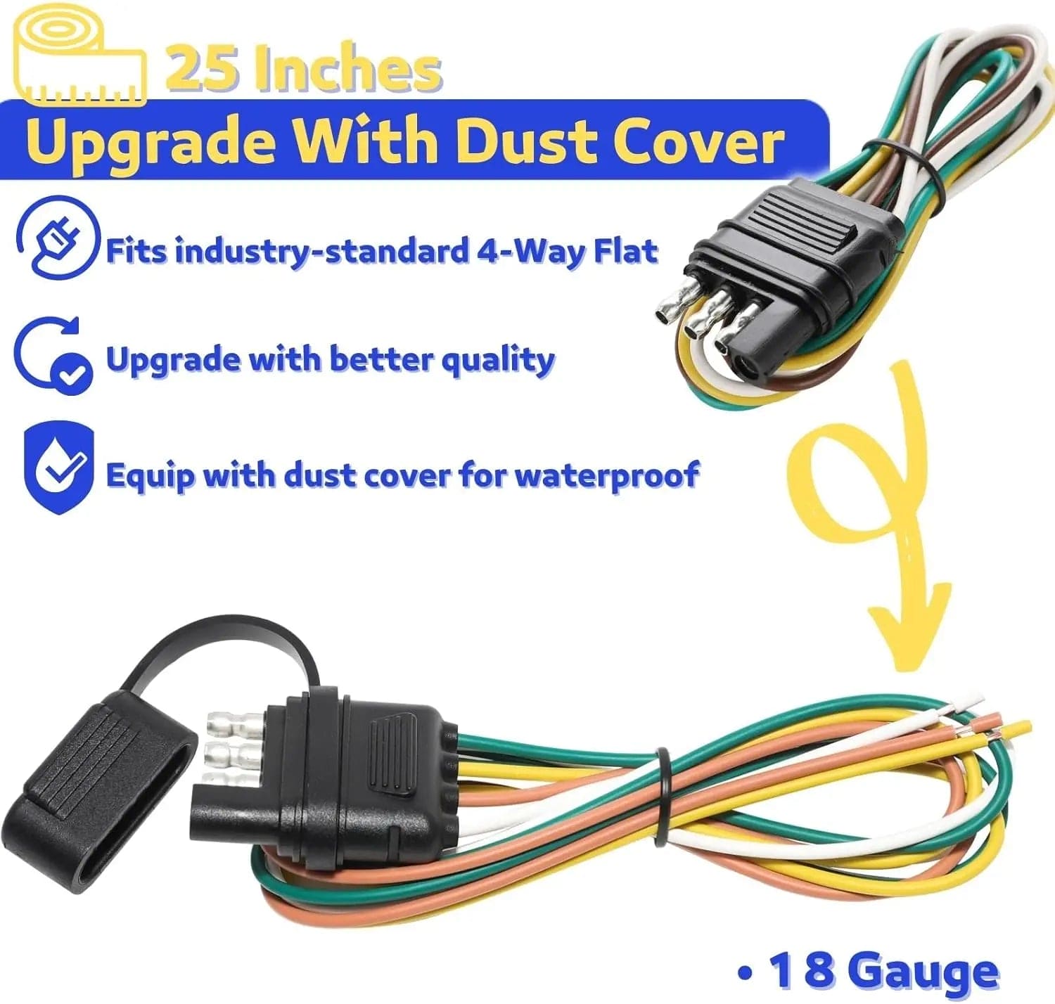 Trailer Plugs Male And Female 4 Pole 50/Bag - Brantford Surplus