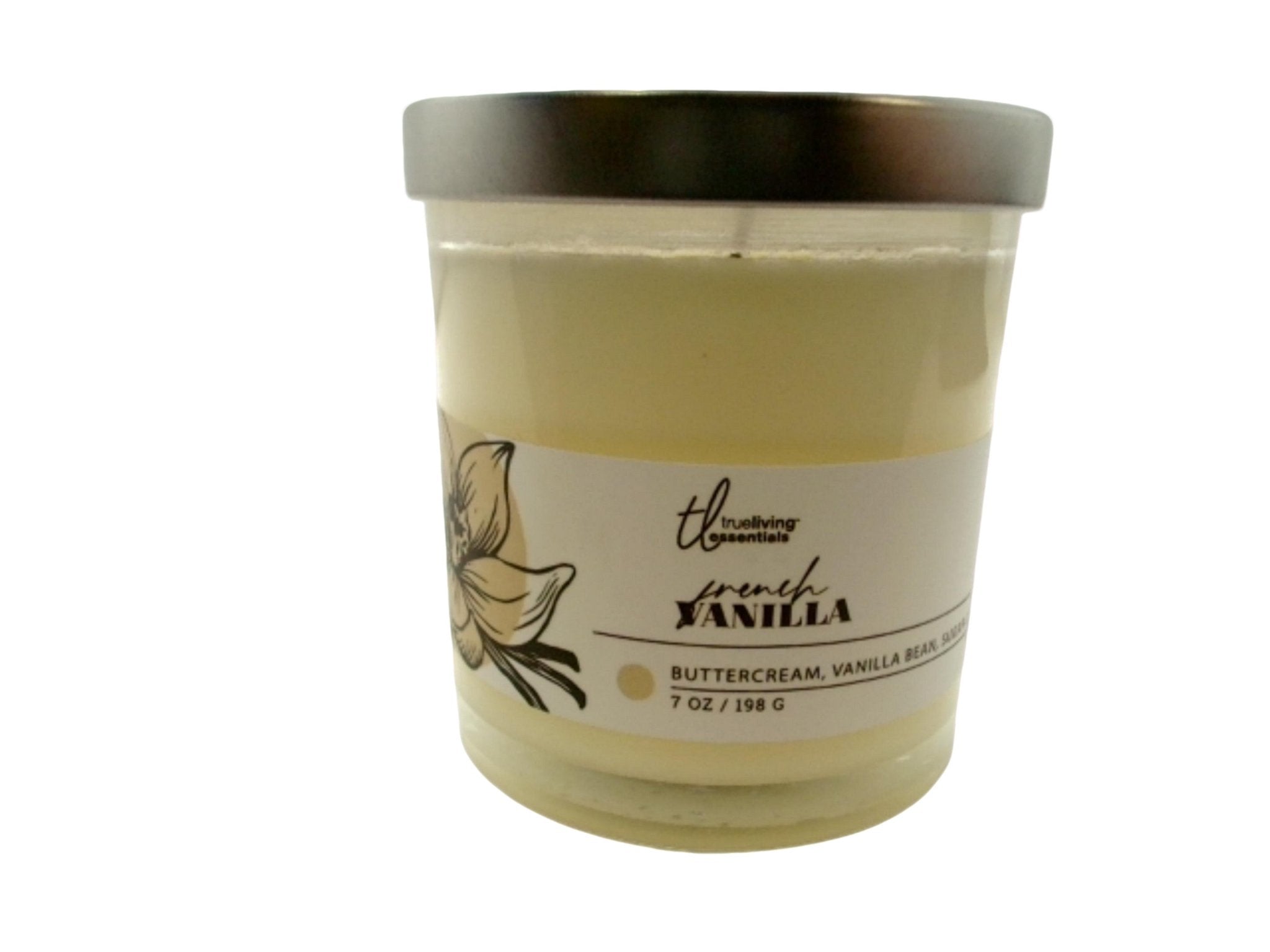 Trueliving French Vanilla Candle 7oz - Scented Jar - Brantford Surplus