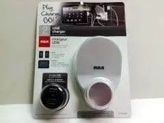 USB charger 2.1amp for home or travel includes optional holding clip for phone - Brantford Surplus