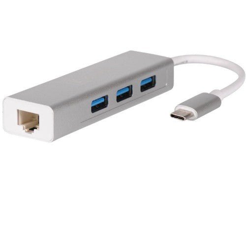 USB3.1 Type - C USB - C to 3*USB3.0 Port USB Hub with Gigabit Ethernet Port - Brantford Surplus