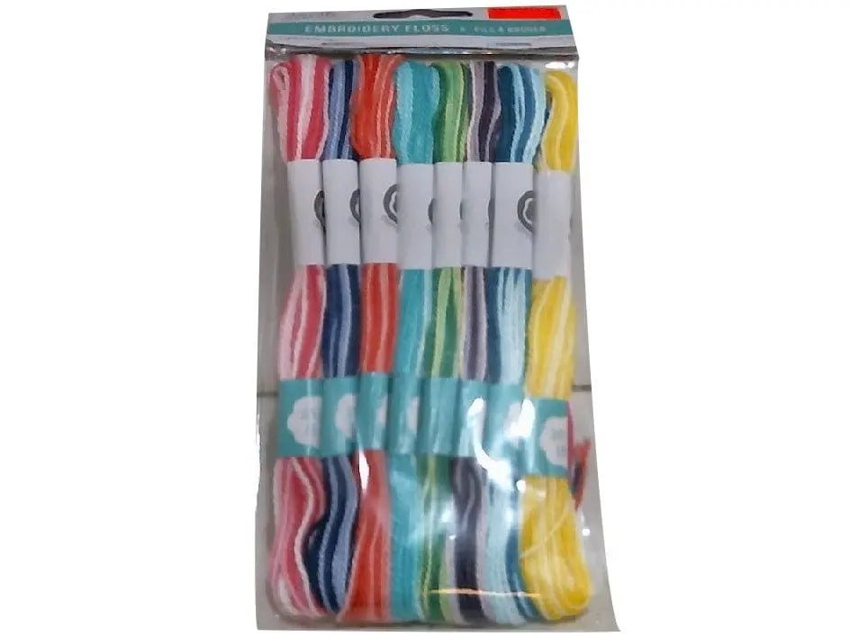 Variegated Brights Embroidery Fl;oss 12 - Brantford Surplus