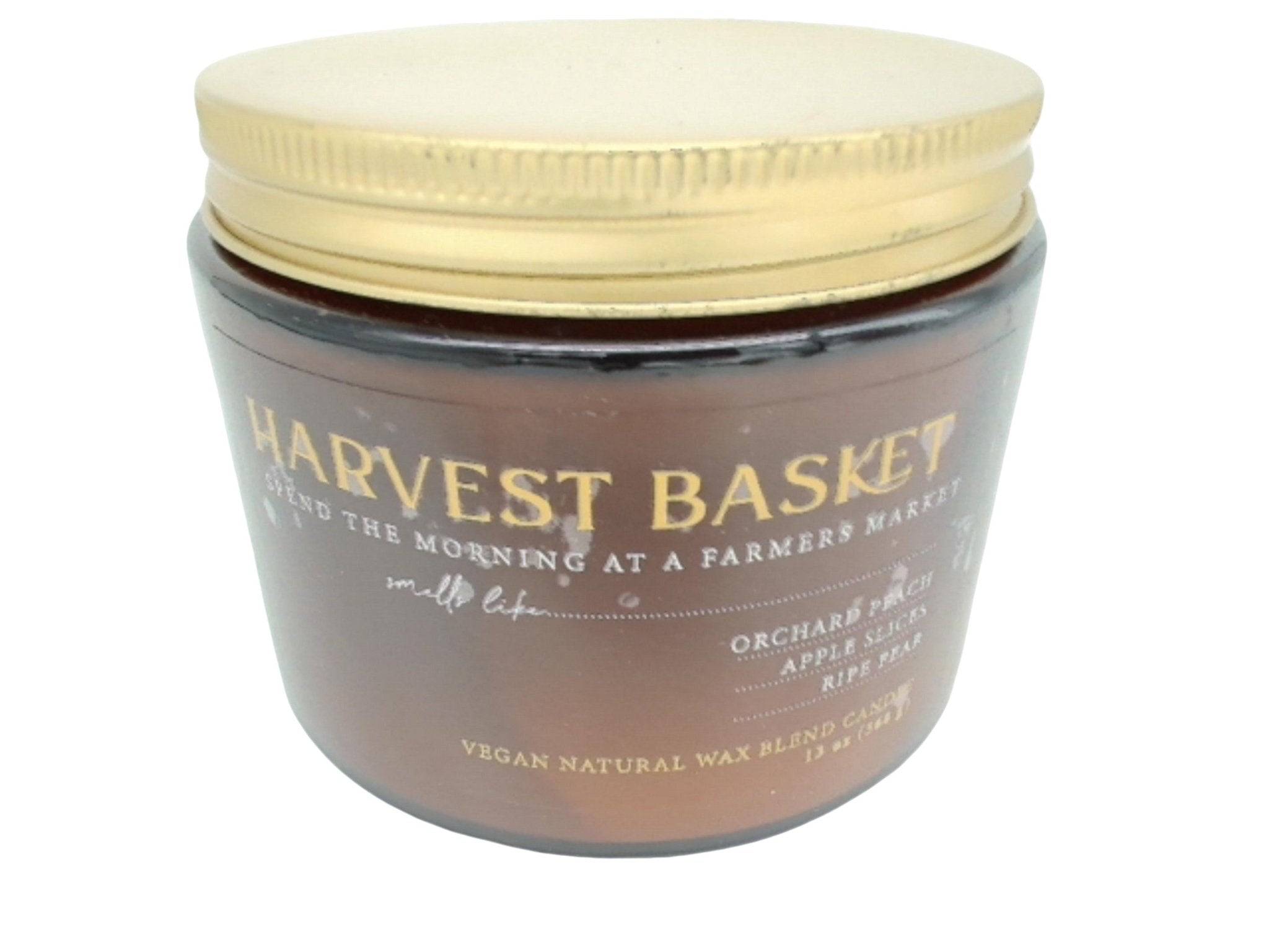 Vegan Harvest Basket Candle - 13oz Natural Wax Blend - Brantford Surplus