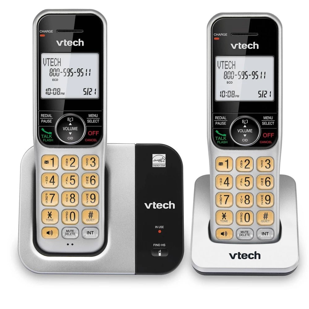 VTech 2 - Handset Cordless Phone with Call Back Feature - Brantford Surplus