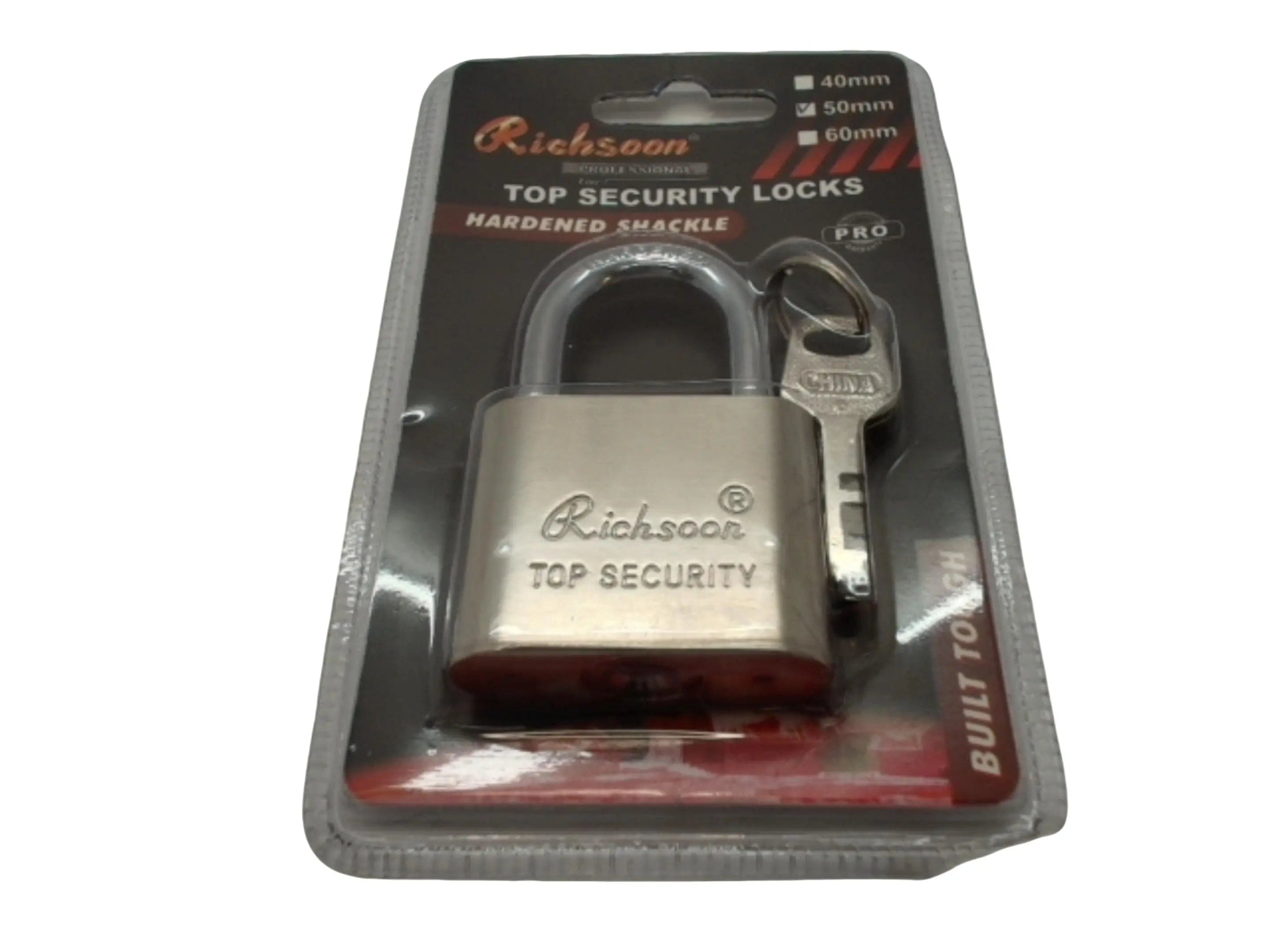 Padlock 50mm /w Hardened Shackle Richsoon KWDC