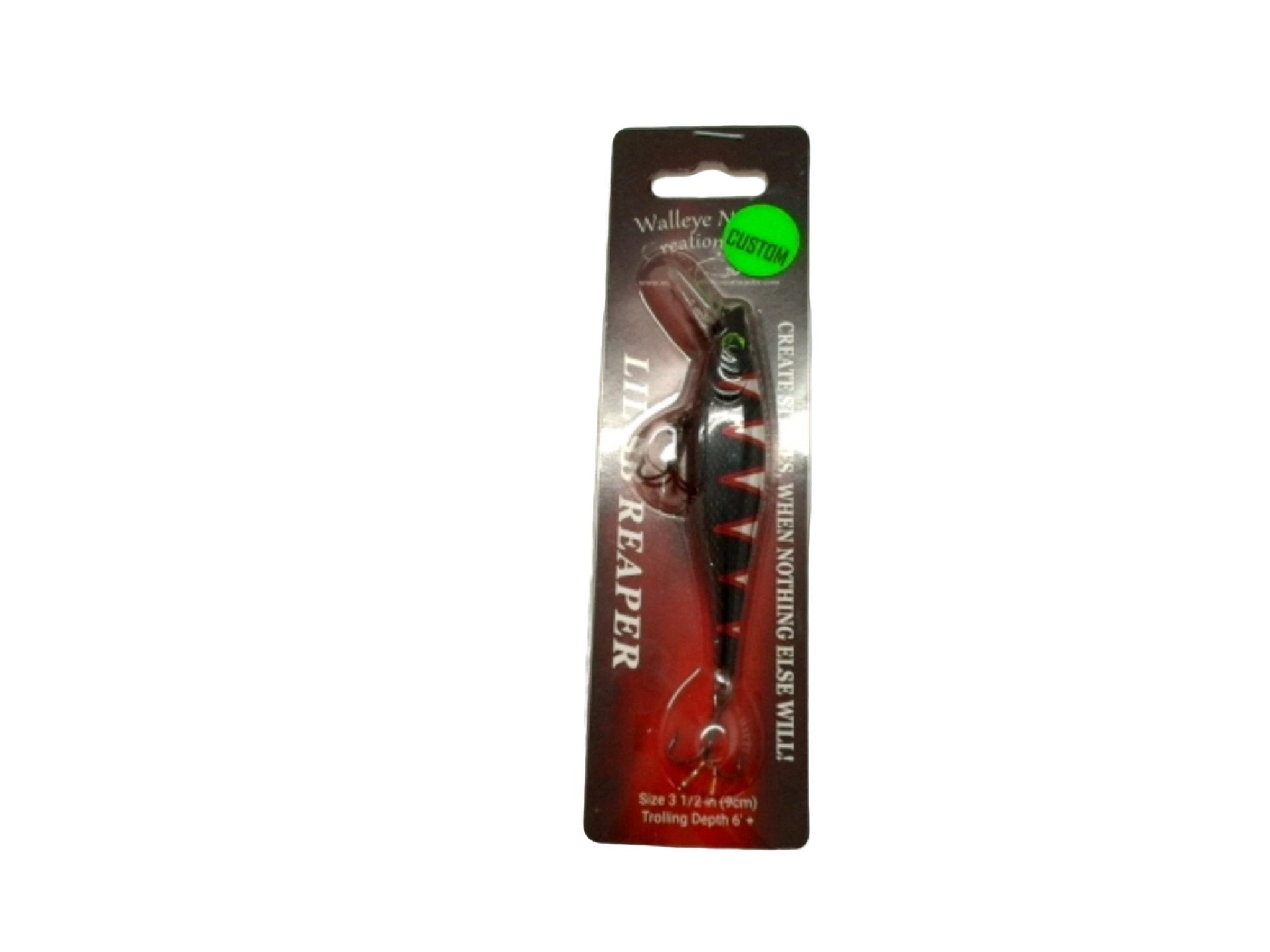 Walleye Nation Black Mamba Reaper 3.5" Fishing Lure - Brantford Surplus
