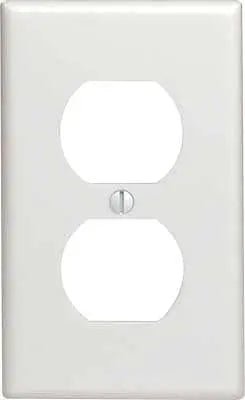 Wallplate receptacle 1 gang white - Brantford Surplus