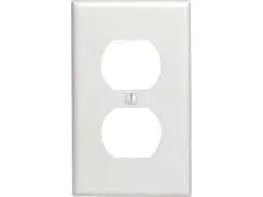 Wallplate receptacle 1 gang white - Brantford Surplus